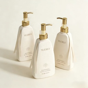 YUERUI Flacon vide de luxe pour lotion corporelle avec <span class=keywords><strong>pompe</strong></span> dorée 250ml, design unique, pour huile essentielle et crème pour les mains - Product Image 6