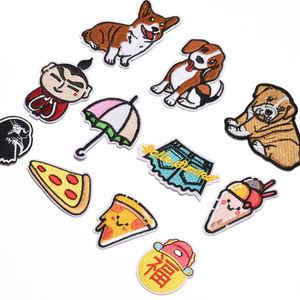 Écussons tissés personnalisés en forme d'animaux, badges modernes à thermocoller pour pantalons en cuir pour hommes, tissu thermoscellable avec motif floral en forme de cœur - Product Image 3