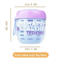 Bol à salade personnalisé, bol à fruits portable, pratique, moderne, simple, double couche, avec drain, pour la conservation, en plastique, pour le camping en extérieur