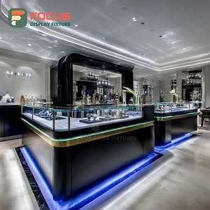 Système de présentoirs minimalistes pour bijouterie, finition stratifiée, comptoir de centre commercial, armoire à bijoux - Product Image 2