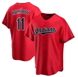 Venda quente 2024 Novo Costurado Baseball Jersey Cleveland #11 José Ramirez #12 Francisco Lindor Top Bordados Jersey Esportes