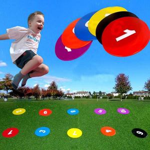 LXY-073 Set van 10 stuks 9 inch platte PVC voetbal pionnen genummerd veldmarkeringen - Product Image 4