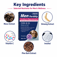Complément de Fertilité Masculine à Marque Blanche pour la Vitalité et le Bien-être Reproductif – Capsules de Racine de Maca – Fournisseur OEM ODM
