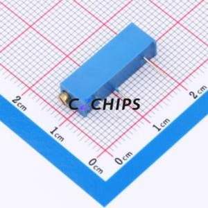 Resistencia Ajustable/Potenciómetro 3006P-103, Componente de Orificio Pasante (THT)-3P, Resistencia de 6.5x4.9mm, 10kOhm, 10%, 750mW, 250ppm/ ℃ - Product Image 2