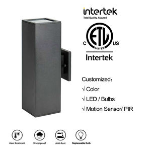 Luz LED E26 de montaje en pared para exteriores, iluminación inteligente con <span class=keywords><strong>sensor</strong></span>, cilindro de aluminio, para el amanecer - Product Image 3