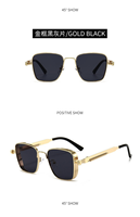 Montures de lunettes épaisses personnalisées avec logo 2025, montures de lunettes de soleil en métal de luxe, tendance populaire, lunettes de soleil pour hommes