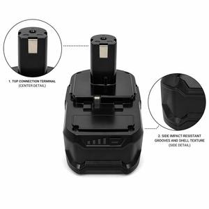 Compatible avec <span class=keywords><strong>RYOBI</strong></span> P102 P103 P104 P105 P107 P108 P109 P190 P122, batterie de <span class=keywords><strong>perceuse</strong></span> rechargeable au lithium-ion <span class=keywords><strong>18V</strong></span> - Product Image 4