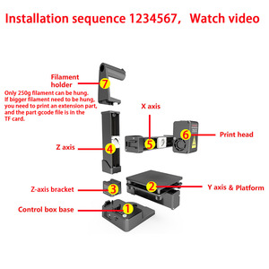 Impresora 3D K10 de nivel básico, solo para fines de entretenimiento, compatible con filamento PLA TPU de 1,75 mm, no requiere adaptador de corriente - Product Image 6