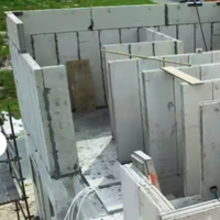 Maison préfabriquée en panneaux ALC à structure en acier |   Bâtiment modulaire écologique anti-corrosion pour usage industriel, résidentiel et parc, durable plus de 5 ans