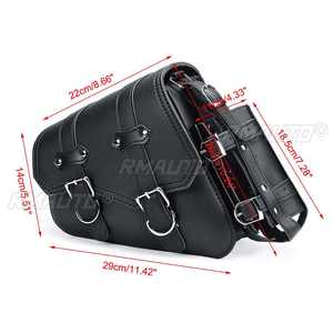 Alforjas Laterales Universales de Cuero PU para Motocicleta, Bolsas de Herramientas, para Honda/Suzuki/Kawasaki/Yamaha - Product Image 5