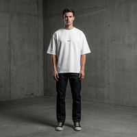 T-shirt surdimensionné personnalisé en coton lourd de haute qualité 100% coton Premium 320g, fabricant de t-shirts imprimés personnalisés pour hommes