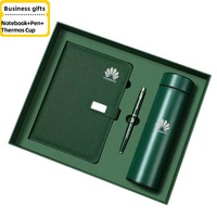 Coffret Cadeau d'Affaires de Luxe 2025 - Tasse Thermique & Stylo pour Carnet Personnalisable avec Logo - Cadeau Promotionnel