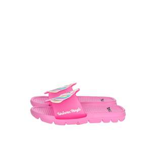 Ciabatte da Bambina Unicorno Magic con Stampa Animalier Fucsia - Product Image 1