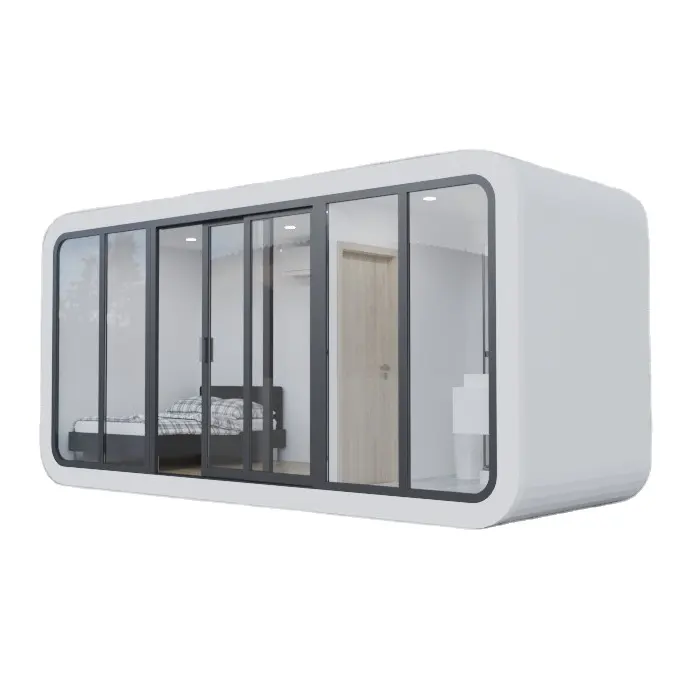 Disesuaikan modern luar ruangan prefabrikasi mewah 20 kaki harga rendah rumah modular untuk apple Hidup Rumah kontainer kabin