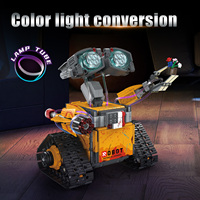 Bloques de Construcción de Robot Transformable de Cinco Piezas, Plástico ABS, Estructura Duradera, Set de Construcción, Programación, Control Remoto Eléctrico