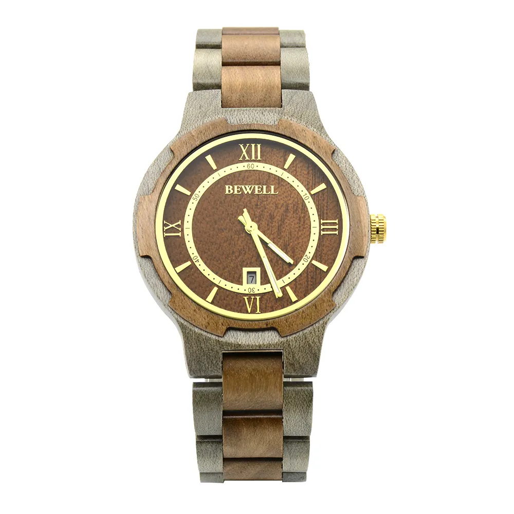 New Arrival Custom Logo Quartz Watch Dyed Wood Wristwatch for Lovers