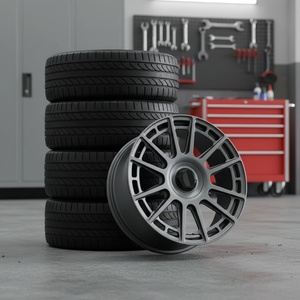 Rines Forjados Estilo Rally Tarmac de 18 y 19 Pulgadas, Color Gris Mate, con Anillo Ventilado, 5x114.3 para Subaru WRX STI Toyota GR <span class=keywords><strong>Yaris</strong></span> - Product Image 6