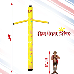 Catc biểu tượng tùy chỉnh không khí vũ công Inflatable 6M cao quảng cáo Bầu Trời vũ công với Blower Tính năng khuôn mặt tùy biến - Product Image 4