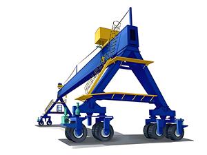 رافعة جسرية متحركة بإطارات مطاطية مع تحكم كهربائي، سعة 50/100/10/1/20 طن، ارتفاع 10 أمتار، تشمل المحرك والتروس والمحامل - Product Image 5