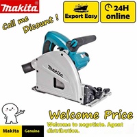 Scie circulaire électrique Makita SP6000J 800W 220V pour le travail du bois, équipement de service, avec disque de coupe incliné pour rail encastré
