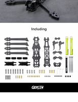 GEPRC Mark 4 5 pouces 225mm/ 6 pouces 260mm / 7 pouces 295mm 5mm Bras H Type Design FPV Racing Drone Frame Quadcopter Freestyle Frame
