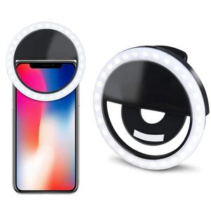 Lampe LED portable rechargeable pour selfie, éclairage d'appoint beauté, lampe flash sans fil avec chargeur pour smartphone - Product Image 1