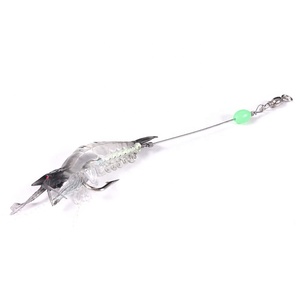 Esche Artificiali Morbide per <span class=keywords><strong>Pesca</strong></span> ai Gamberetti 8cm Esca Luminosa Bionica <span class=keywords><strong>con</strong></span> Amo in Piombo - Product Image 3