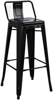 Tabouret en métal au Design industriel moderne, avec repose-dos, chaise empilable, pour Restaurant, café, bar, salle à manger, 16 pièces