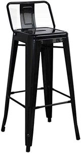 <span class=keywords><strong>Taburetes</strong></span> de diseño Industrial con respaldo, moderna silla apilable para restaurante, cafetería, bar, silla de comedor de metal tolix - Product Image 2