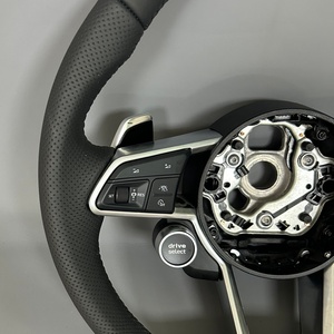 Volante Deportivo de Cuero S Line Mejorado para <span class=keywords><strong>Audi</strong></span> A6 C7 A3 A4 B8 A5 8V 8P A7 S3 S5 B9 <span class=keywords><strong>R8</strong></span> B9 RS3 Q5 RS RS5 - Product Image 2