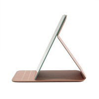 Luma nouveauté en cuir PU debout bureau pliant miroir de maquillage miroir de Table cadeau de voyage miroir cosmétique