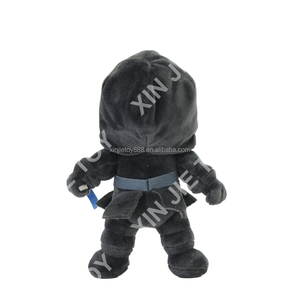 Peluche Samurai Nero in Cotone PP Personalizzabile, Giocattolo di Peluche <span class=keywords><strong>Darth</strong></span> <span class=keywords><strong>Vader</strong></span>, Giocattolo di Peluche Jedi Nero con Lama Blu - Product Image 4