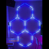 Panneau d'éclairage hexagonal en forme de nid d'abeille assemblé personnalisé bricolage Rgb