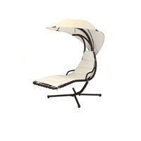 Balançoire suspendue de style européen moderne pour le camping gazebo de patio extérieur à baldaquin avec mobilier en métal durable pour les hôtels