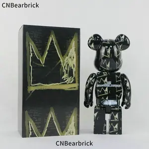 Bearbrick Basquiat 8th generation gold crown building block bear 400% 28cm tide play doll doll