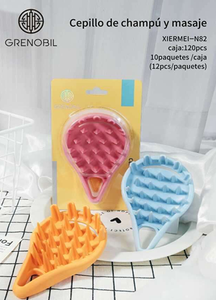 Shampoo Grenobil e spazzola per massaggio, dispositivo in silicone per la cura del cuoio capelluto - Product Image 3