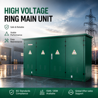 Unidad de Anillo Principal Trifásica de Alta Tensión de 12kV, Compacta y Ligera, Caja de Distribución de Cables con Interruptor de Carga SF6 y Bobina