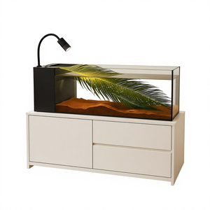 Aquarium en verre avec filtre latéral, aquarium de luxe pour salon/bureau, cloison - Product Image 5