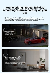 Máy ảnh pin thông minh Full HD 3MP Độ phân giải 2K 2.4G WIFI cấu hình nhanh máy ảnh pin thông minh - Product Image 3