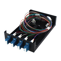 Boîtier de raccordement fibre optique 4/8 ports SC FC LC ST avec pigtail et bride pour réseau FTTH