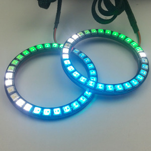 Srgbw srgba Halo Ring DRL RGB MISUN Auto 12V 70มม. ยานยนต์ - Product Image 1