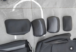 Fundas de Asiento de Coche Personalizadas de Cuero Sintético y Gamuza para 5 Plazas para Volkswagen Golf, <span class=keywords><strong>VW</strong></span> Golf, Caddy, Passat B8, Transporter <span class=keywords><strong>T5</strong></span>, Polo T4 - Product Image 6