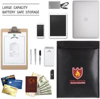 Sac à documents ignifuge en silicone YHX, pochette étanche pour argent avec fermeture éclair, matériau non irritant pour une protection optimale