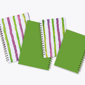 Quaderno <span class=keywords><strong>a</strong></span> <span class=keywords><strong>Spirale</strong></span> A5 e B5 con Design <span class=keywords><strong>a</strong></span> <span class=keywords><strong>Righe</strong></span> Acquerellate, Carta Offset 100g Liscia 360 °   Svolgimento delle pagine - Product Image 6
