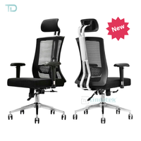 Usine Chaise De Bureau Chaise Pivotante De Bureau avec Pieds Croisés Moyen Dos Tournant Appui-Tête Ordinateur pour Home Room Manager