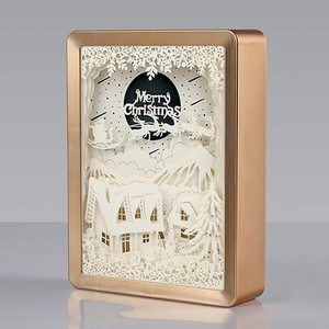 Bán buôn rắn khung gỗ <span class=keywords><strong>3D</strong></span> LED ánh sáng hộp bóng tùy chỉnh kích thước cá nhân thiết kế khắc giấy khung ảnh - Product Image 2