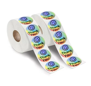 custom round shaped thank you sticker for small business - Product Image 2