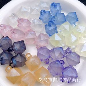 Perles pendantes en acrylique givré, effet nuit étoilée, pour bricolage, accessoires d'ornement de voiture, fournitures artisanales - Product Image 1