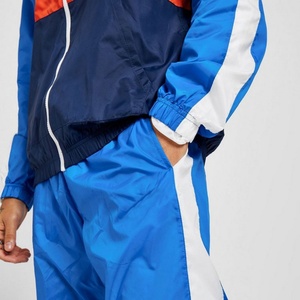 Survêtements de jogging pour hommes en tissu tricoté léger à fermeture éclair métallique, imprimés, décontractés, séchage rapide, patchwork de couleurs, collection automne, vente en gros - Product Image 4