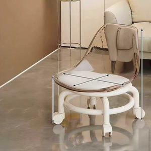 Un nouveau type de tabouret universel à roulettes pour adultes, pour s'asseoir sans fatigue, tabouret pour changer de chaussures, petite taille, en acrylique - Product Image 6